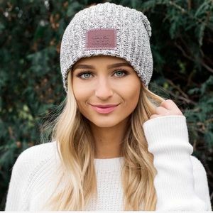 Love Your Melon Black Speckled Beanie